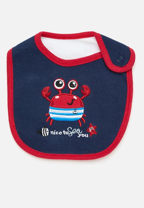 Pop Candy - 2 Pack printed bib set - blue multi