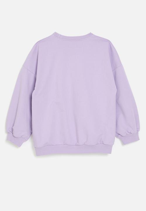 Pop Candy - Ladybug print sweat top-purple