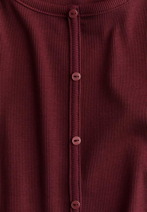 H&M - Ribbed T-shirt - red