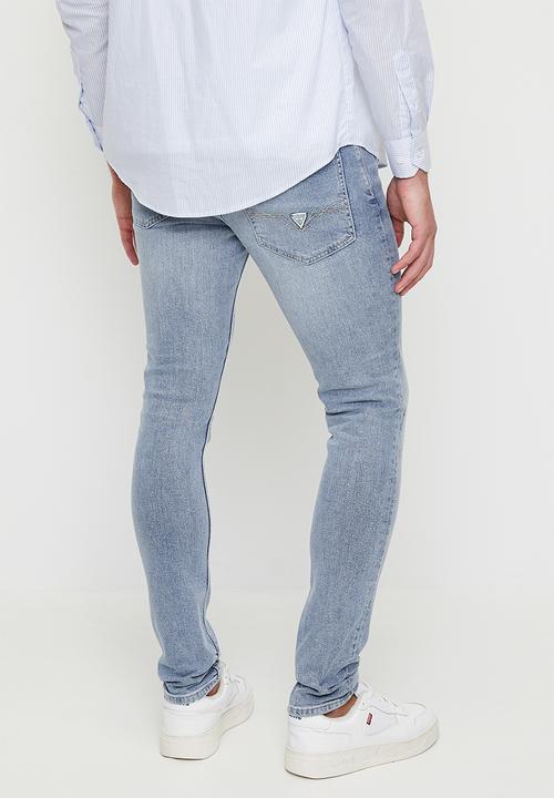 GUESS - Mns finn light wash super skinny