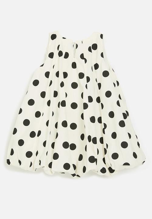 Pop Candy - Polka dot dress-black& white