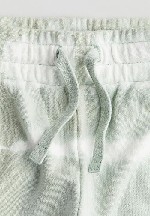 H&M - Printed sweatshorts - light green tie-dye