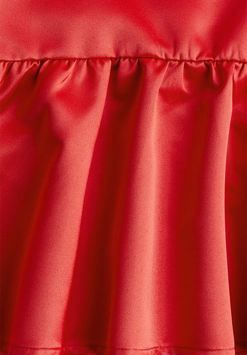 H&M - Satin dress - red
