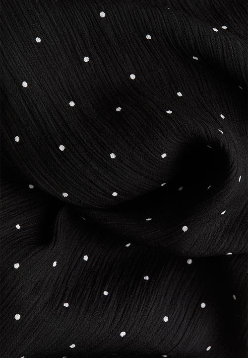H&M - 2-Piece crêpe set - black spotted