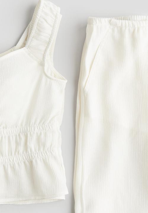 H&M - 2-Piece crêpe set - white