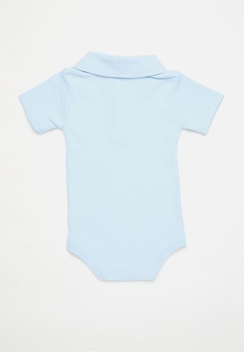 Pop Candy - Collared romper-light blue