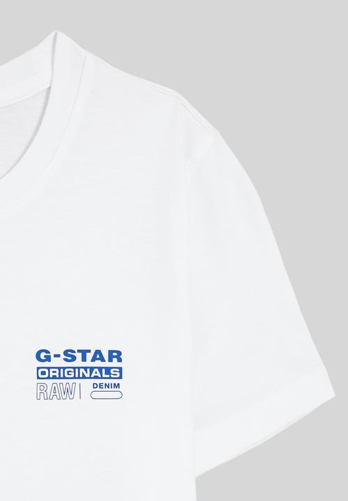 G-STAR - T-Shirt Short sleeve Regular Logo Basic - White