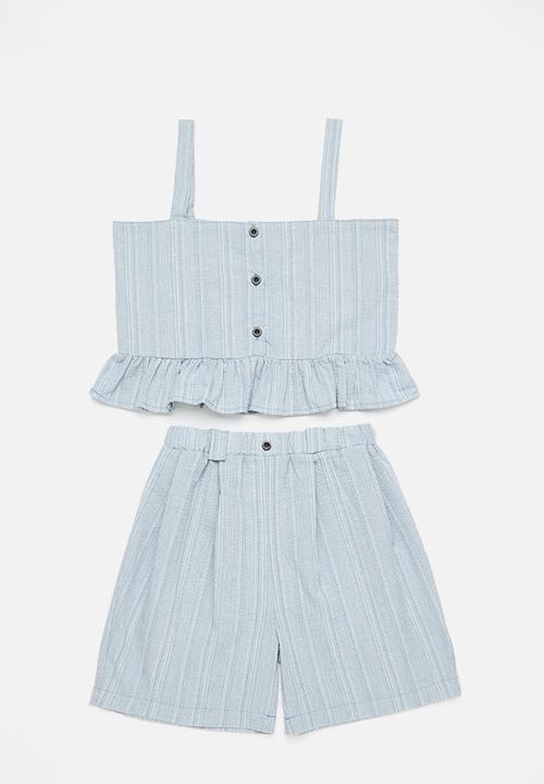 Pop Candy - Cami top & short set - blue