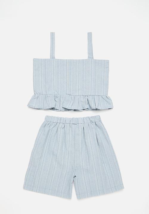 Pop Candy - Cami top & short set - blue