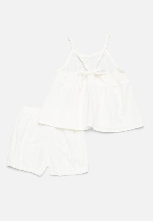 Pop Candy - Top & short set - white