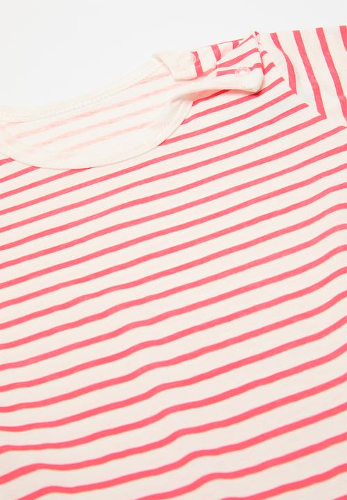 Pop Candy - Striped romper - red & white