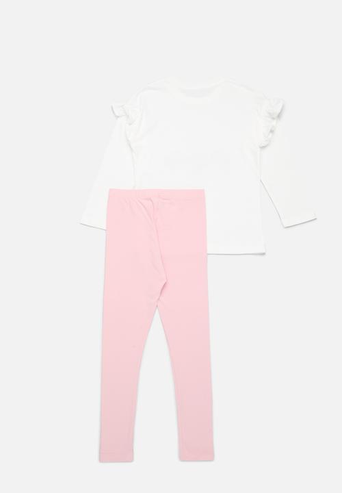 Pop Candy - Top & bottom set-pink & white