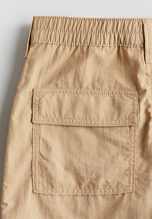 H&M - Wide cargo trousers - beige