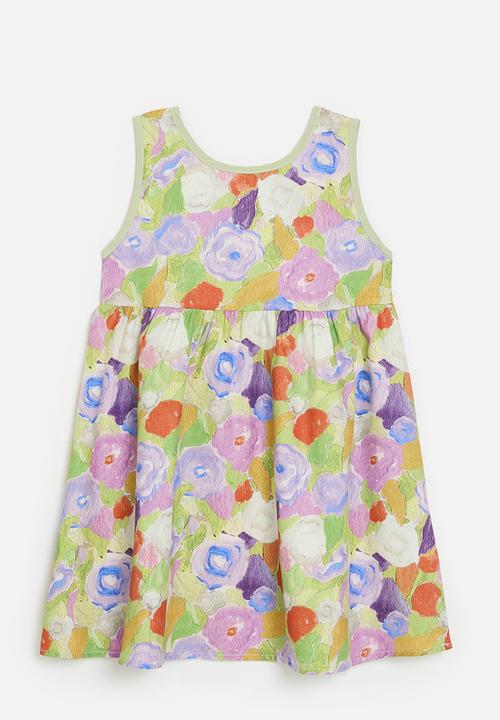 Pop Candy - Bow décor floral dress - multi