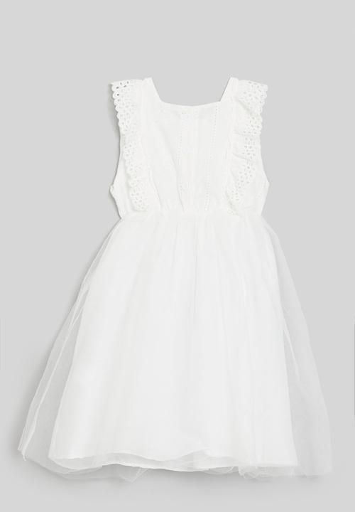 Pop Candy - Mesh occasion dress - white