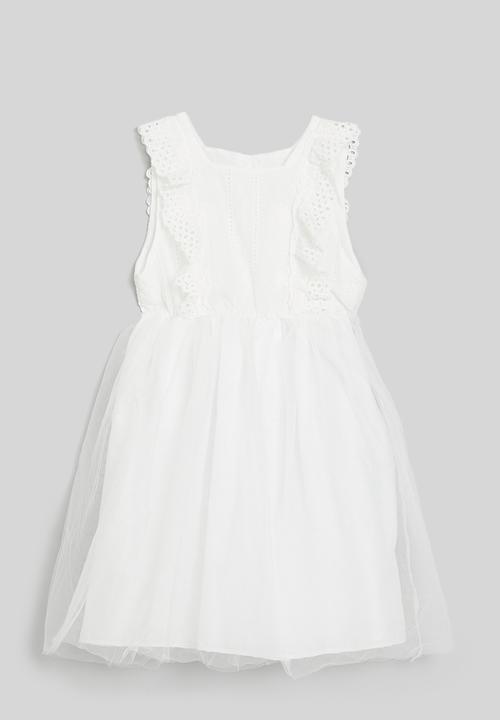 Pop Candy - Mesh occasion dress - white
