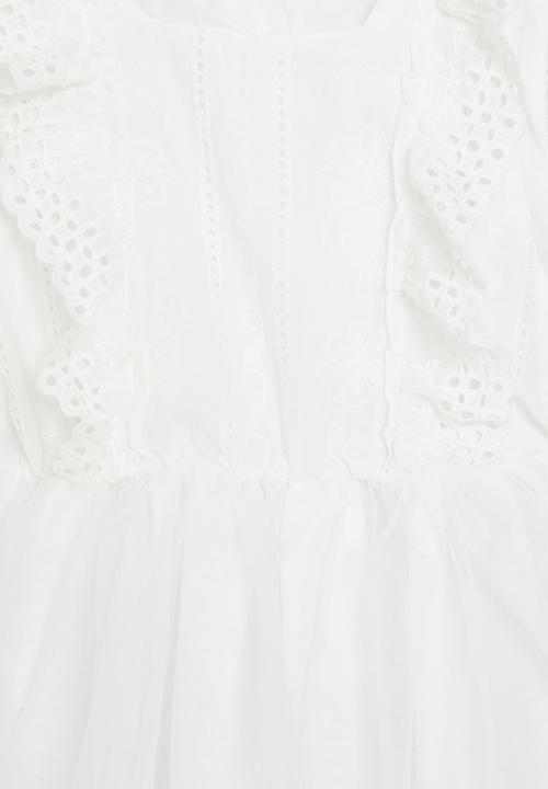 Pop Candy - Mesh occasion dress - white