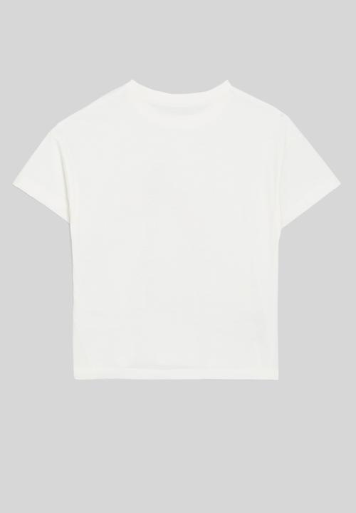 Pop Candy - Printed crew neck tee - white