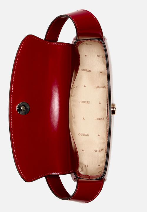 GUESS - Arnela flap shoulder bag - red