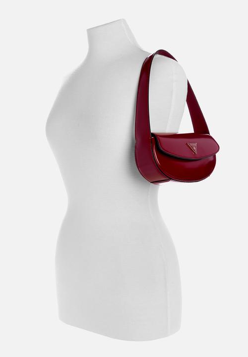 GUESS - Arnela flap shoulder bag - red