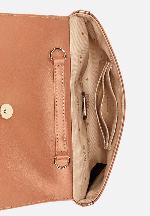 GUESS - Zalina flap clutch - bronze