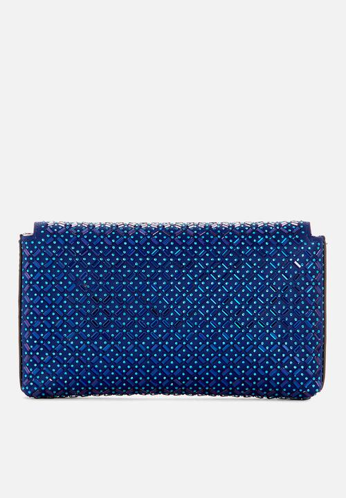 GUESS - Zalina flap clutch - sapphire