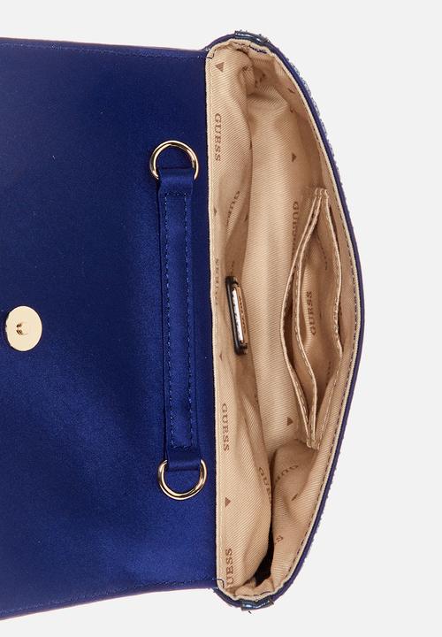GUESS - Zalina flap clutch - sapphire