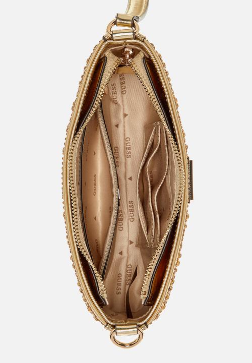 GUESS - Beauvoir mini top zip shoulder bag - gold