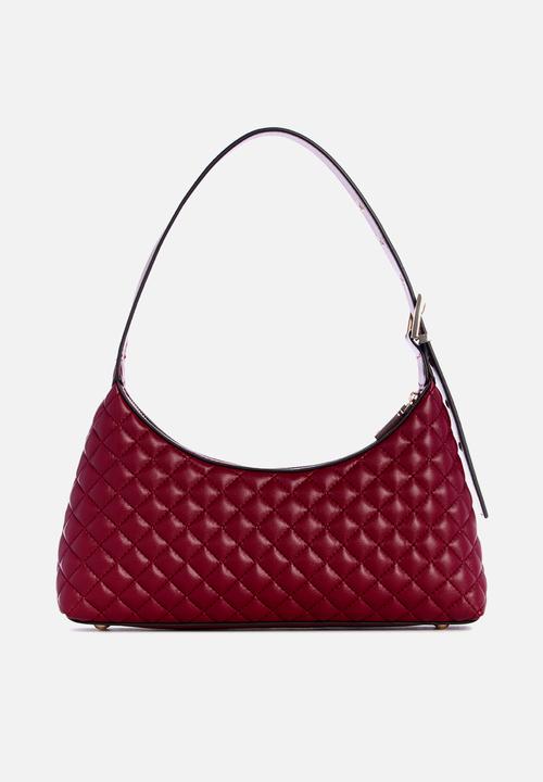 GUESS - Eco rianee shoulder bag - claret
