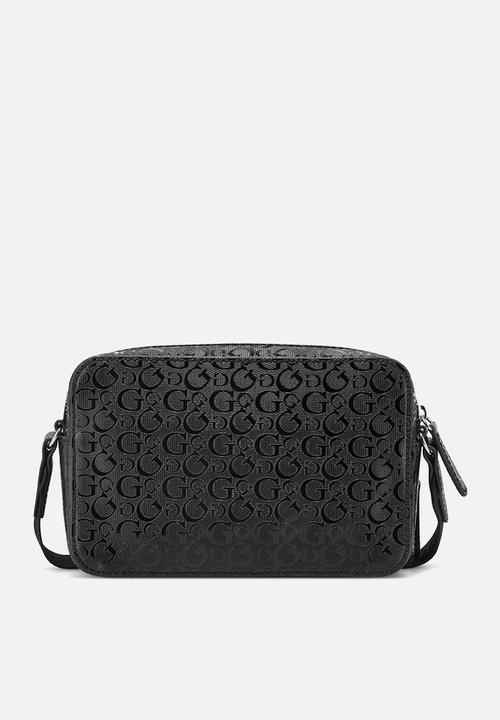 GUESS - Haddington mini double zip crossbody - black