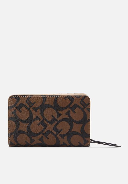 GUESS - Abbas french wallet - dark brown