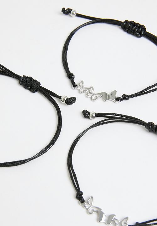 Pop Candy - 3 piece bracelet set - black