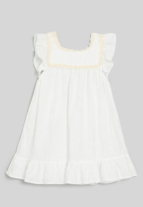 Pop Candy - Applique décor dress - white