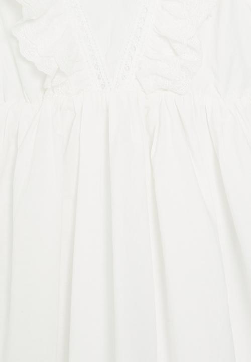 Pop Candy - Anglaise dress - white
