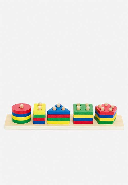 Pop Candy - Wooden geometric blocks - multi