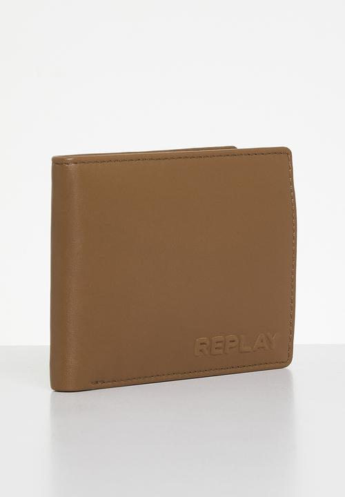 Replay - Wallet- brown wood