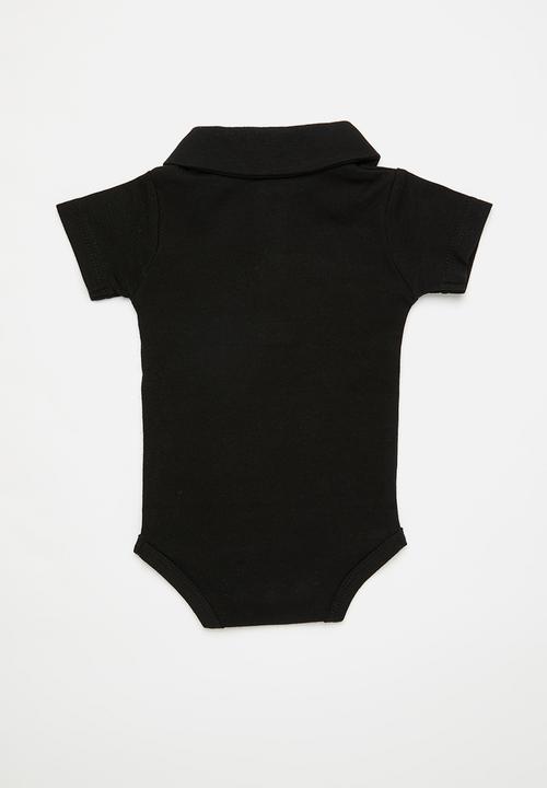 Pop Candy - Collared romper - black