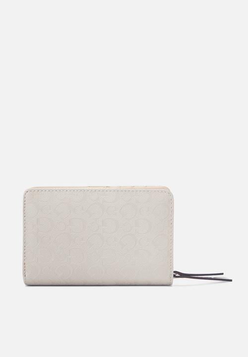 GUESS - Abbas french wallet - sand