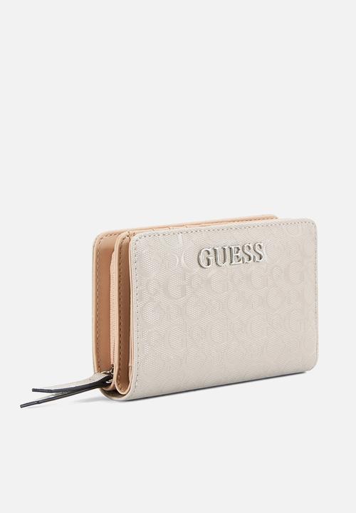 GUESS - Abbas french wallet - sand