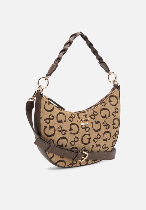 GUESS - Monica mini shoulder bag - brown