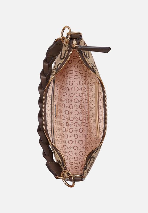 GUESS - Monica mini shoulder bag - brown