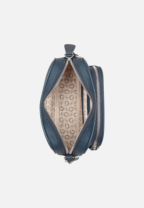 GUESS - Lya mini double zip crossbody - midnight