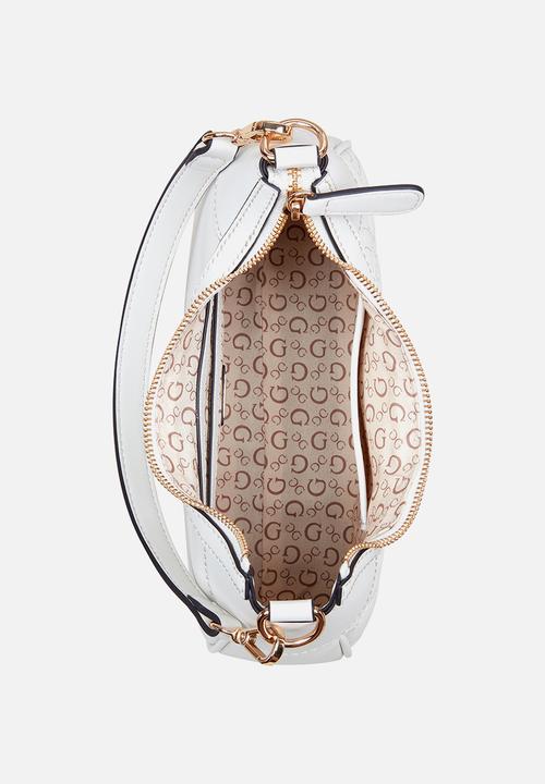 GUESS - Berkton mini top zip - off white