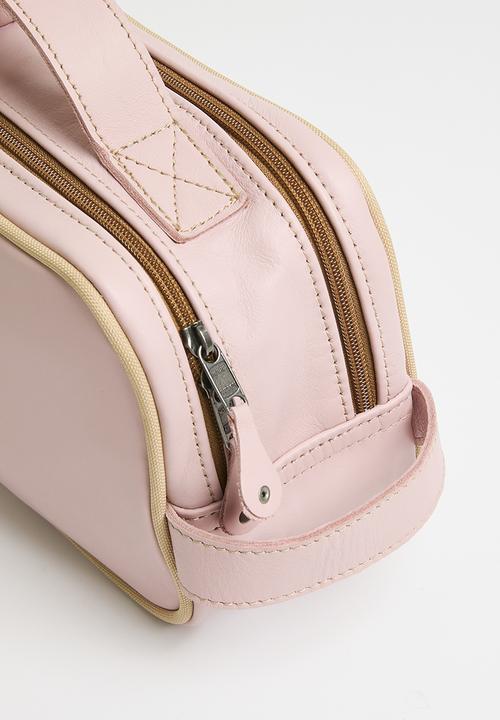 Thandana - Travel Leather toiletry bag - Blush