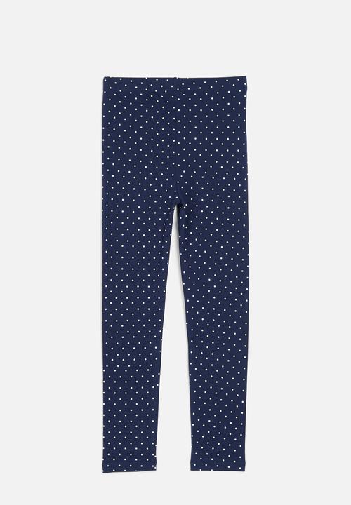 Pop Candy - Polka dot legging -blue & white