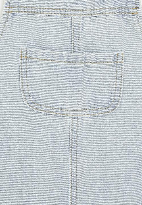Pop Candy - Denim dungaree dress - stonewash