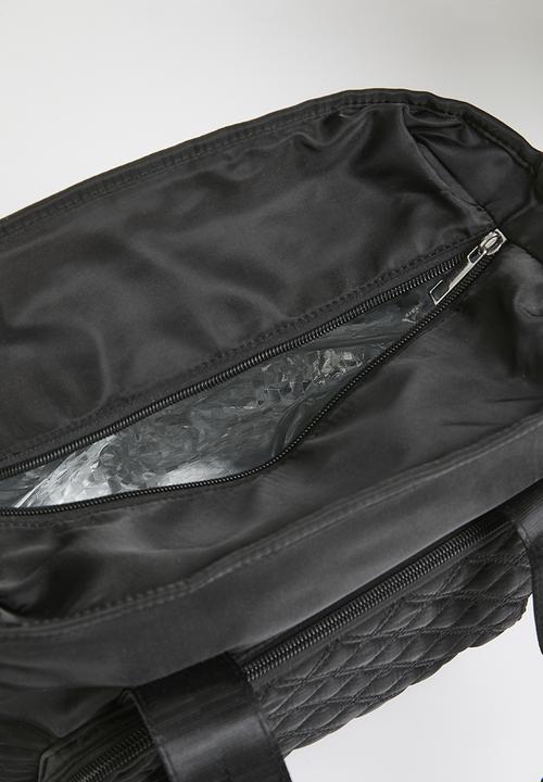 Pop Candy - Quilted nappy bag - black