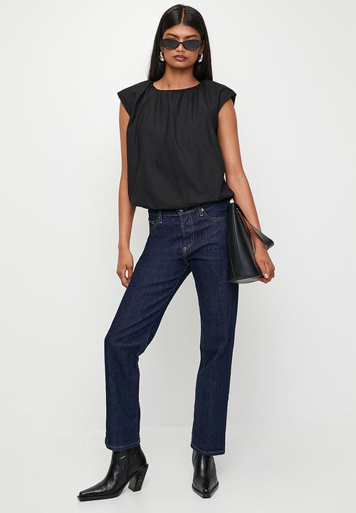 Superbalist - Bubble hem blouse - black