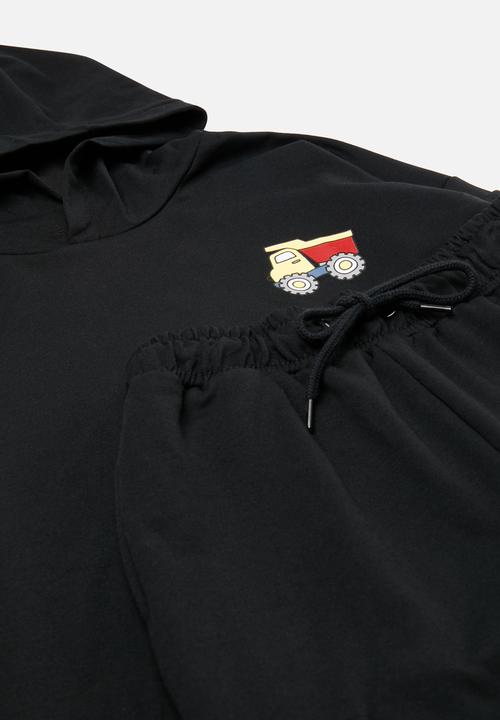Pop Candy - Hooded tracksuit -black