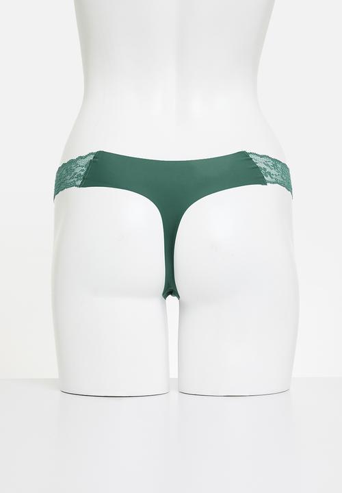 Cotton On - Party Pants Seamless G String Brief 3Pk-Pine/Raspberry/Boysenberry
